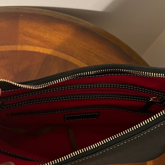 Dooney & Bourke Black Pebble Leather Shoulder Bag - Picture 2 of 5